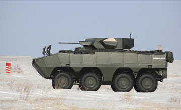 Kazakistan ordusu Türk yapımı zırhlı muharebe aracı Arma 8×8'i ve Nefer silah sistemini test etti