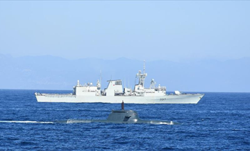 Türk donanmasının gözbebeği 'TCG Salihreis fırkateyni' NATO tatbikatında