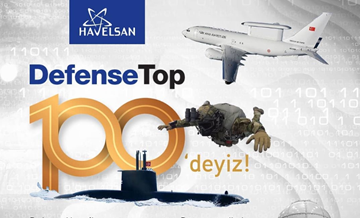 HAVELSAN, dünyanın en güçlü savunma şirketlerinin belirlendiği Defence Top 100 listesine girdi. 