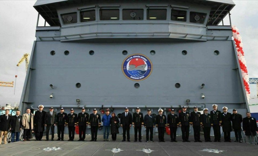 Lojistik Destek Gemisi "A-574" Deniz Kuvvetleri Komutanlığının hizmetine girdi