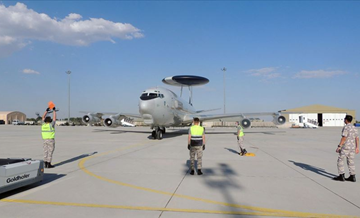 NATO AWACS uçağı ve personeli Konya'daki görevine başladı